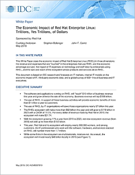 economic impact of Red Hat enterprise linux