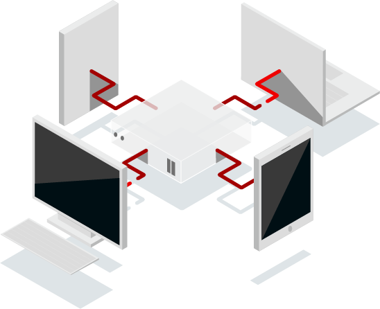 Red Hat Certificate System isometric graphic